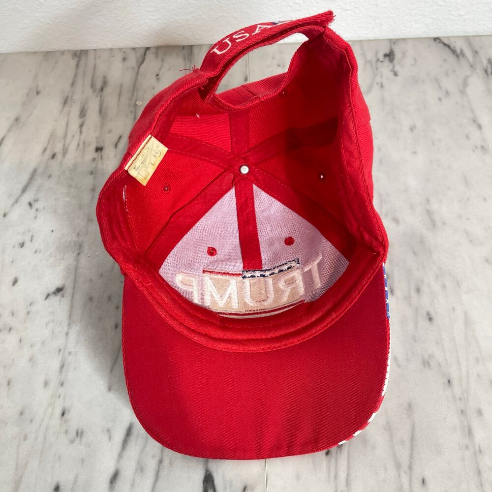 Trump Make America Great Again Red Hat 45th President USA Flag Cap - Picture 4 of 6